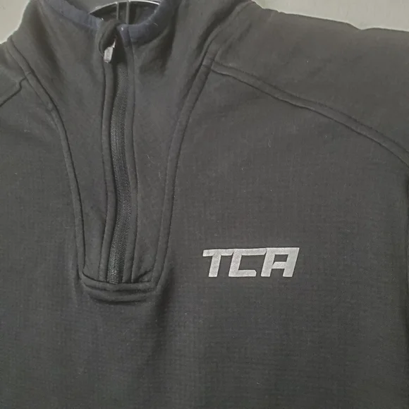 TCA Black Quarter-Zip Pullover Performance Sweater Men's Size Small - Picture 3 of 8
